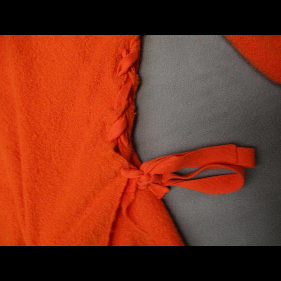 Free People Everlasting Cashmere Oversize Pullover Sweater Size XS/S Orange Ties - Picture 3 of 9